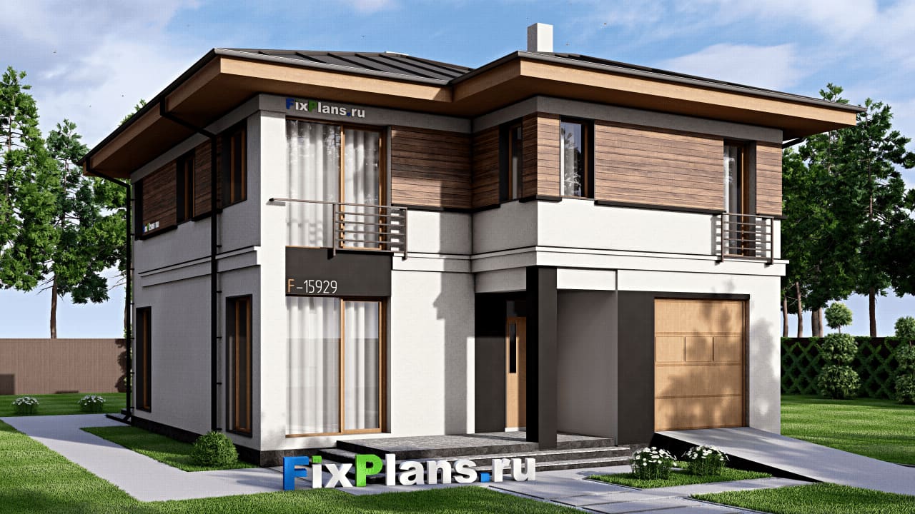 Двухэтажный дом F-15929 — фасад