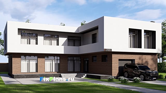 Двухэтажный дом F-21203